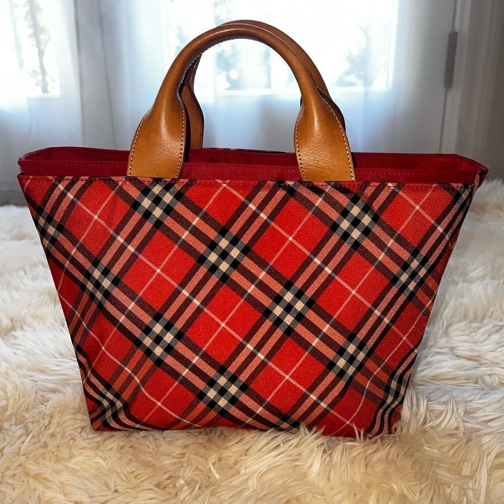 AUTH BURBERRY BAG IN RED/ORANGE!!!! - Picture 15 of 15